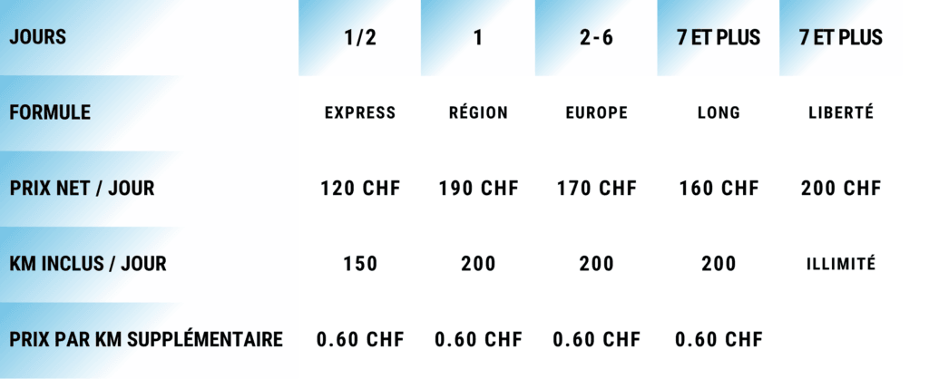 Prix bus transport de choses grand volume Venthône Valais Sierre